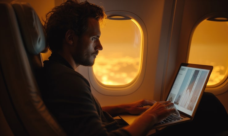 man-inside-flight-sky-booking